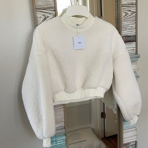 Adika cropped fleece sweatshirt - sz S